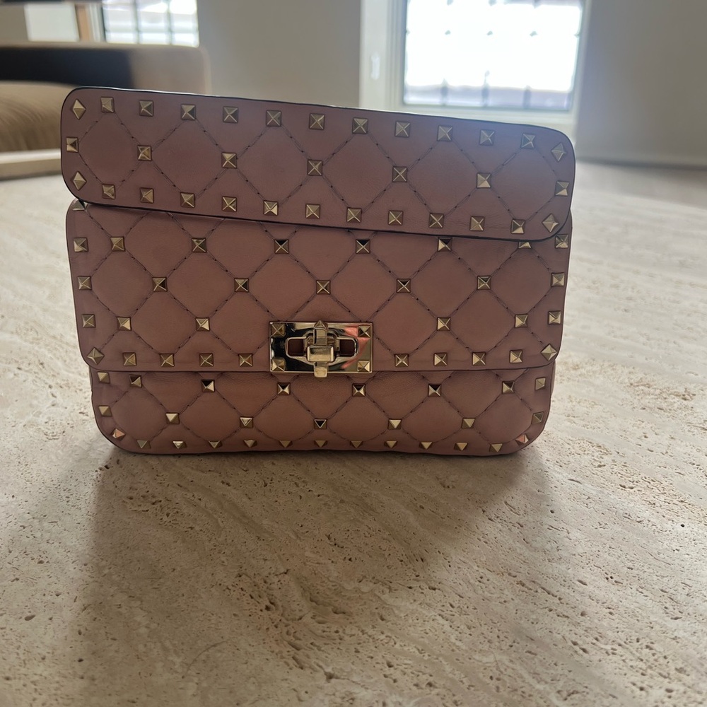 VALENTINO 💯 Authentic small Rockstud bag pink RARE 💕💕 - Picture 11 of 13